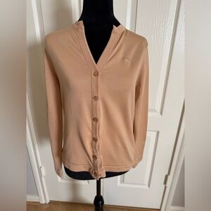 GIVENCHY SPORT VINTAGE 1970s Crewneck Interlocking G Button Down Cardigan VGVC